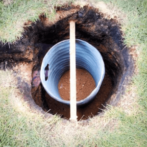 dry well during installation